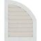 Ekena Millwork Quarter Round Top Left, Western Red Cedar Gable Vent w/Decorative Face Frame, 10"W x 34"H GVWQL10X3402RDPWR - alternate 3